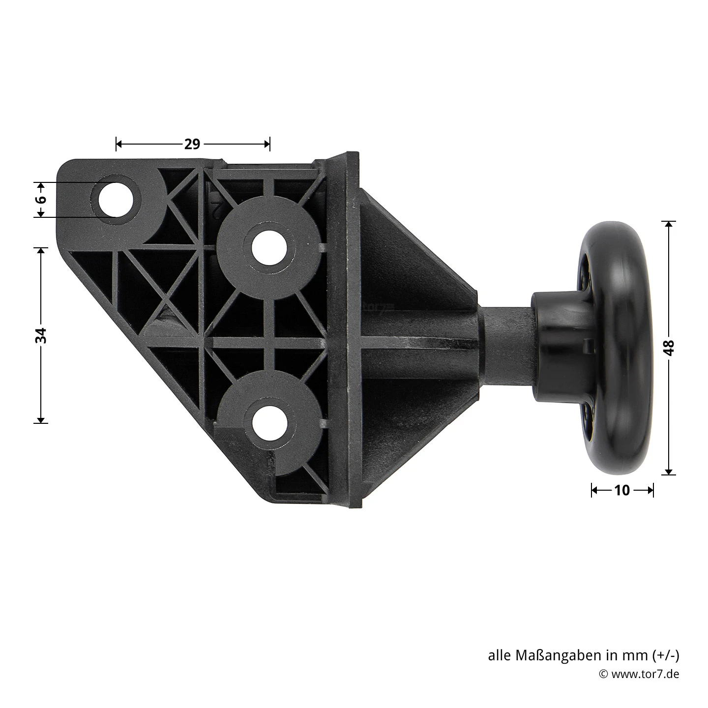 Hörmann EcoStar Rollenhalter Mit Laufrolle, Links 6 Hörmann EcoStar Rollenhalter Mit Laufrolle, Links - Image 6