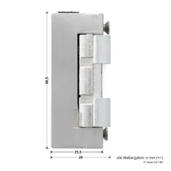 Hörmann E-Öffner Mit Tagesfalle (lose) Für THP Haustüren -Hörmann Verkauf 274661 hoermann e oeffner mit tagesfalle lose fuer thp haustueren seitenansicht masse