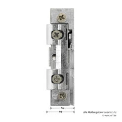 Hörmann E-Öffner Mit Tagesfalle (lose) Für THP Haustüren -Hörmann Verkauf 274661 hoermann e oeffner mit tagesfalle lose fuer thp haustueren vorderseite masse