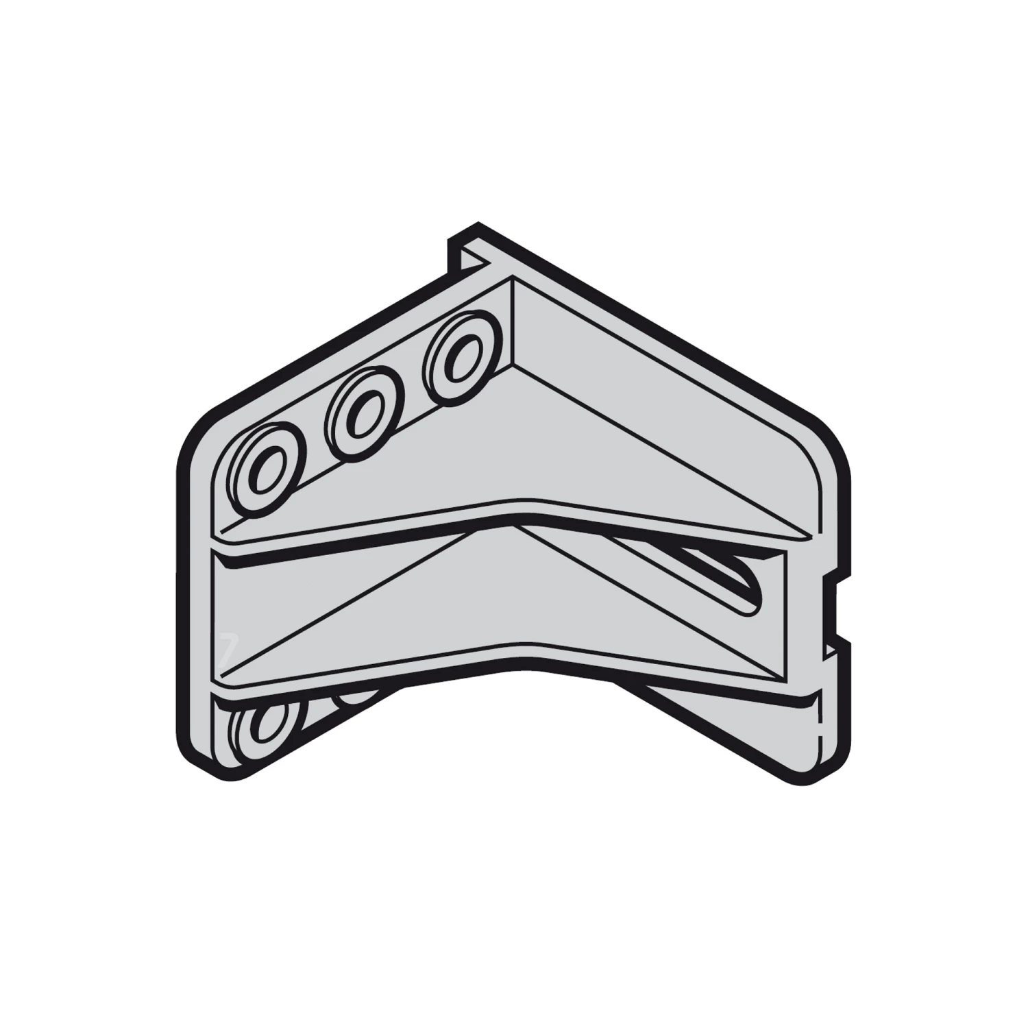 Hörmann Obere Rollenhalterbefestigung, Beschlag H, V 1 Hörmann Obere Rollenhalterbefestigung, Beschlag H, V