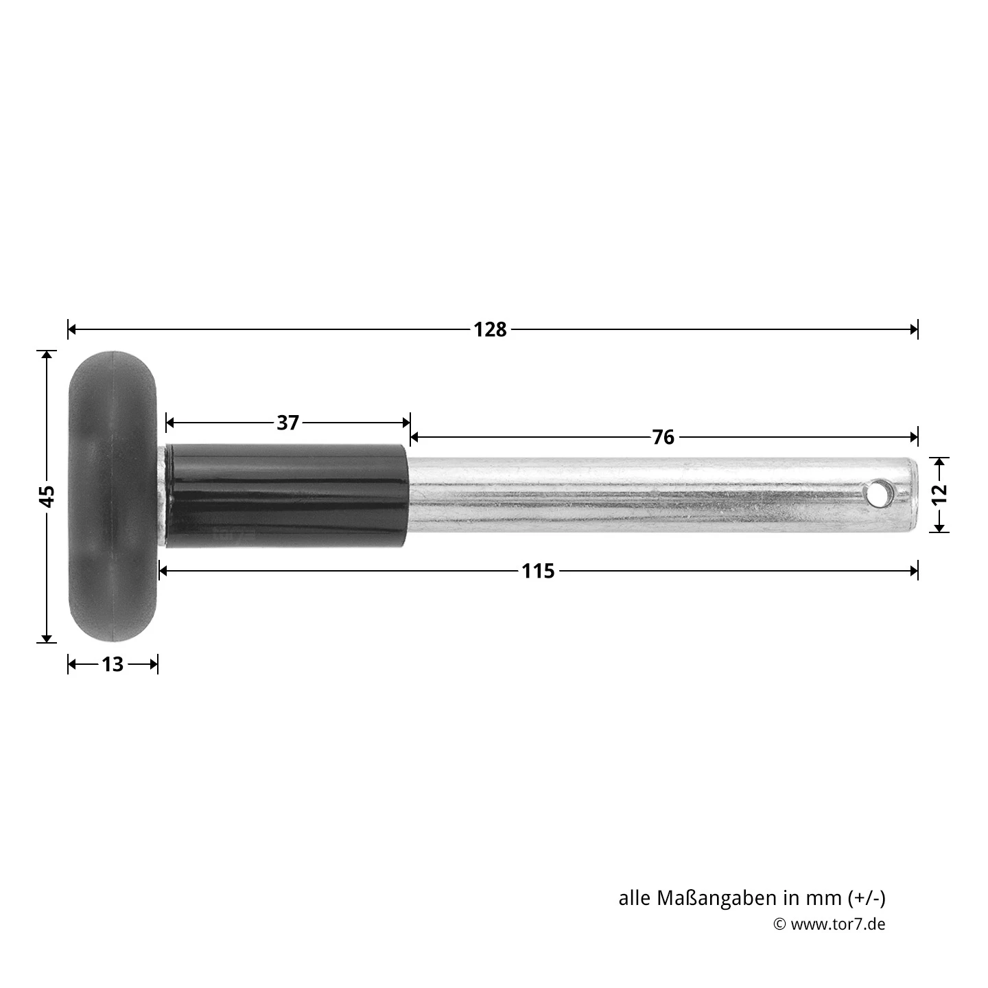 Hörmann Laufrolle Mit Kugellager Und Splintbohrung 3 Hörmann Laufrolle Mit Kugellager Und Splintbohrung - Image 3