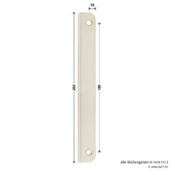 Hörmann Winkelschließblech 92 Mm Für Holz-Nebentüren -Hörmann Verkauf 3054221 hoermann winkelschliessblech 92 mm fuer holz nebentueren masse seite