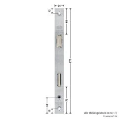 Hörmann Einsteck-Rohrprofilschloss 1314, BKS, PZ 6 Hörmann Einsteck-Rohrprofilschloss 1314, BKS, PZ -Hörmann Verkauf 3070038 hoermann einsteck rohrprofilschloss 1314 40 92 9 pz bemassung
