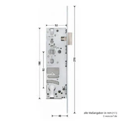 Hörmann Einsteck-Rohrprofilschloss 1314, BKS, PZ 7 Hörmann Einsteck-Rohrprofilschloss 1314, BKS, PZ -Hörmann Verkauf 3070038 hoermann einsteck rohrprofilschloss 1314 40 92 9 pz bemassung2