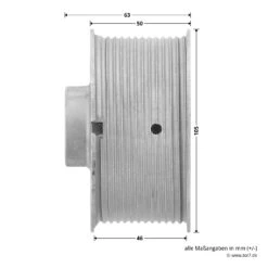 Hörmann Seiltrommel, Beschlag N, L, Rechts, Baureihe 20/30 -Hörmann Verkauf 3093538 hoermann seiltrommel rechts fuer garagen sektionaltore br 30 masse seite