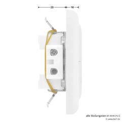 Hörmann Innentaster TUPS 2 Für Unterputzsender -Hörmann Verkauf 436266 hoermann taster tups 2 anschluesse oben