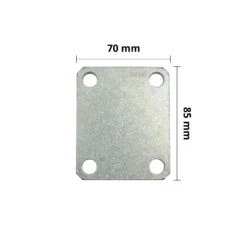 Hörmann Pfeiler-Konterplatte, Stahl Verzinkt, Ohne Gewindestangen -Hörmann Verkauf 436332 og hoermann pfeiler konterplatte ohne gewindestangen bemasst