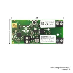 Hörmann Bluetooth Empfänger HET/S2-BLE -Hörmann Verkauf 436745 hoermann bluetooth empfsenger het s2 ble platine breite laenge