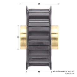 Hörmann Antriebsscheibe Für Führungsschiene FS 10 Und FS 2 -Hörmann Verkauf 438108 hoermann antriebsscheibe fuer fuehrungsschiene fs 10 und fs 2 masse