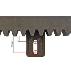 Hörmann Kunststoff-Zahnstange V6, Befestigung Unten 5 Hörmann Kunststoff-Zahnstange V6, Befestigung Unten -Hörmann Verkauf 438632 hoermann kunststoff zahnstange v6 detailansicht
