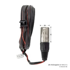 Hörmann Verbindungsleitung ProMatic Akku, 5 M -Hörmann Verkauf 438959 hoermann verbindungsleitung zl24 5 m bemassung