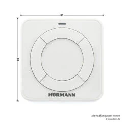 Hörmann Funk-Innentaster FIT 4, BiSecur -Hörmann Verkauf 439741 hoermann funk innentaster fit 4 bisecur draufsicht masse