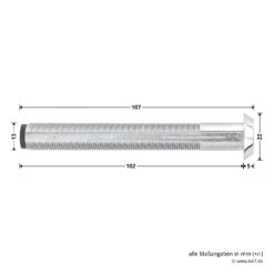 Hörmann Hülse Notentriegelung NET 13 -Hörmann Verkauf 439782 hoermann huelse notentriegelung net 13 masse