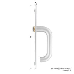 Hörmann FS Panikgarnitur D110 Langschild PZ ES2, Alu -Hörmann Verkauf 449891 hoermann fs panikgarnitur d110 pz es2 langschild alu f1 griff 2 tiefe