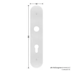 Hörmann FS Panikgarnitur D110 Langschild PZ ES2, Alu -Hörmann Verkauf 449891 hoermann fs panikgarnitur d110 pz es2 langschild alu f1 platte masse