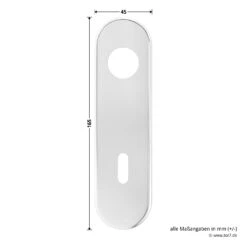 Hörmann Drückergarnitur D110 Kurzschild BB, Alu -Hörmann Verkauf 449909 hoermann drueckergarnitur mit kurzschild bb gelocht alu schild masse