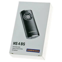 Hörmann Handsender HS 4, BiSecur, Struktur Schwarz -Hörmann Verkauf 4511724 hoermann handsender hs 4 bisecur struktur schwarz verpackung