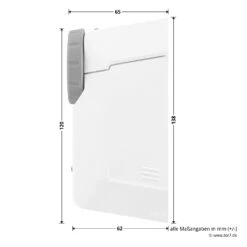 Hörmann Funk-Türschlossantrieb SmartKey -Hörmann Verkauf 4511787 hoermann funk tuerschlossantrieb smartkey weiss masse seite