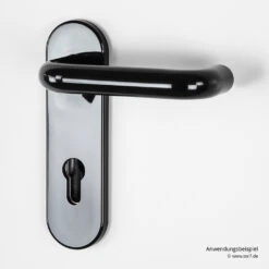 Hörmann Feuerschutz-Wechselgarnitur Typ D110 In Kunststoff Schwarz -Hörmann Verkauf 454685 hoermann fs wechselgarnitur d 110 antipanik anwendungsbeispiel innen