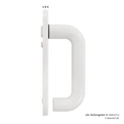 Hörmann FS Wechselgarnitur D110 Kurzschild PZ, Weiß -Hörmann Verkauf 454688 hoermann fs wechselgarnitur d 110 pz kurzschild polyamid weiss gleitlager griff masse