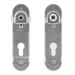 Hörmann FS Wechselgarnitur D110 Kurzschild PZ, Weiß -Hörmann Verkauf 454688 hoermann fs wechselgarnitur d 110 pz kurzschild polyamid weiss gleitlager rueckseite