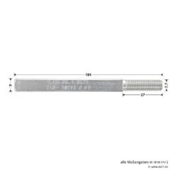 Hörmann FS Wechselgarnitur D110 Kurzschild PZ, Weiß -Hörmann Verkauf 454688 hoermann fs wechselgarnitur d 110 pz kurzschild polyamid weiss gleitlager stift