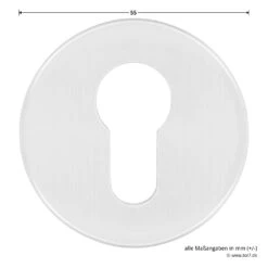 Hörmann FS Panik-Drückergarnitur D110 Rosette PZ, Alu -Hörmann Verkauf 454735 hoermann fs panikgarnitur d110 pz rosette alu f1 gleitlager durchmesser