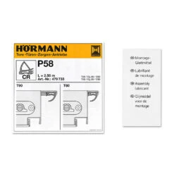 Hörmann Dichtung Mittelstoß P58, 2500 Mm -Hörmann Verkauf 479733 hoermann dichtung mittelstoss p58 2500 mm zubehoer