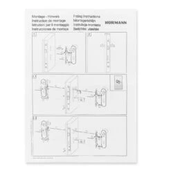 Hörmann FS Drückergarnitur D110 Kurzschild PZ, Schwarz -Hörmann Verkauf 498165 hoermann fs drueckergarnitur d 110 kurzschild pz gleitlager polyamid schwarz montageanleitung