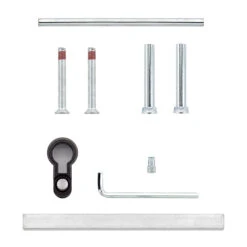 Hörmann FS Drückergarnitur D110 Kurzschild PZ, Schwarz -Hörmann Verkauf 498165 hoermann fs drueckergarnitur d 110 kurzschild pz gleitlager polyamid schwarz montagematerial