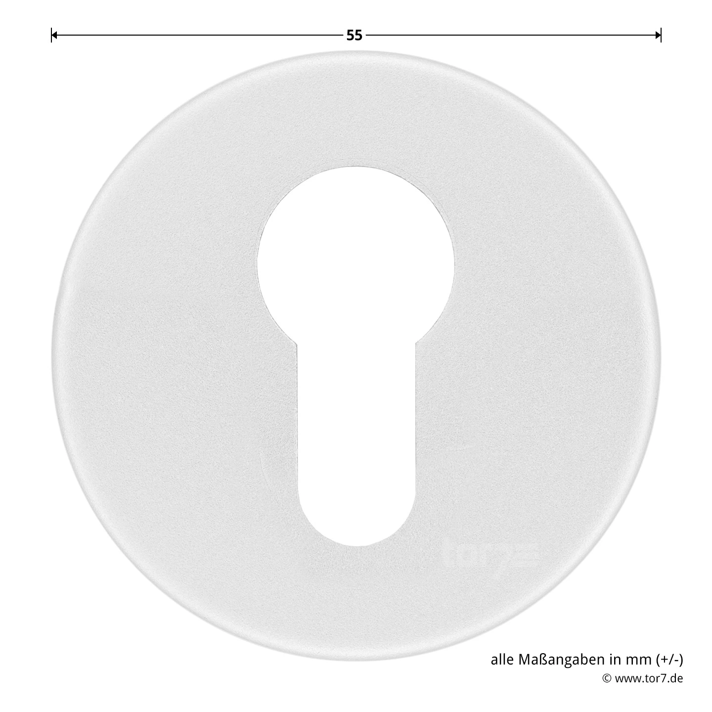 Hörmann FS Drückergarnitur D110 Rosette PZ, Alu 6 Hörmann FS Drückergarnitur D110 Rosette PZ, Alu - Image 6