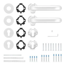 Hörmann FS Drückergarnitur D110 Rosette PZ, Alu 11 Hörmann FS Drückergarnitur D110 Rosette PZ, Alu -Hörmann Verkauf 535346 hoermann fs drueckergarnitur d110 pz rosette alu f1 gleitlager lieferumfang