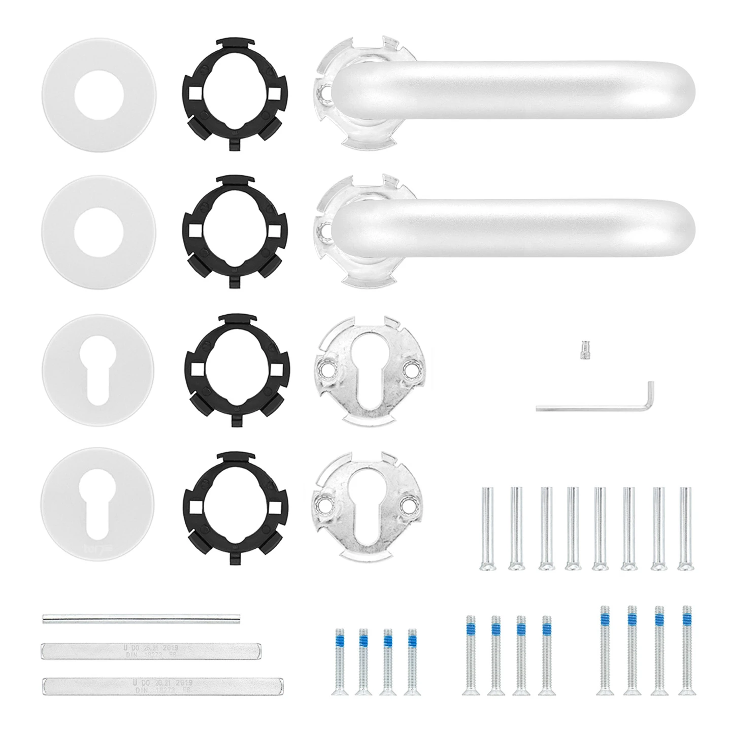 Hörmann FS Drückergarnitur D110 Rosette PZ, Alu 4 Hörmann FS Drückergarnitur D110 Rosette PZ, Alu - Image 4
