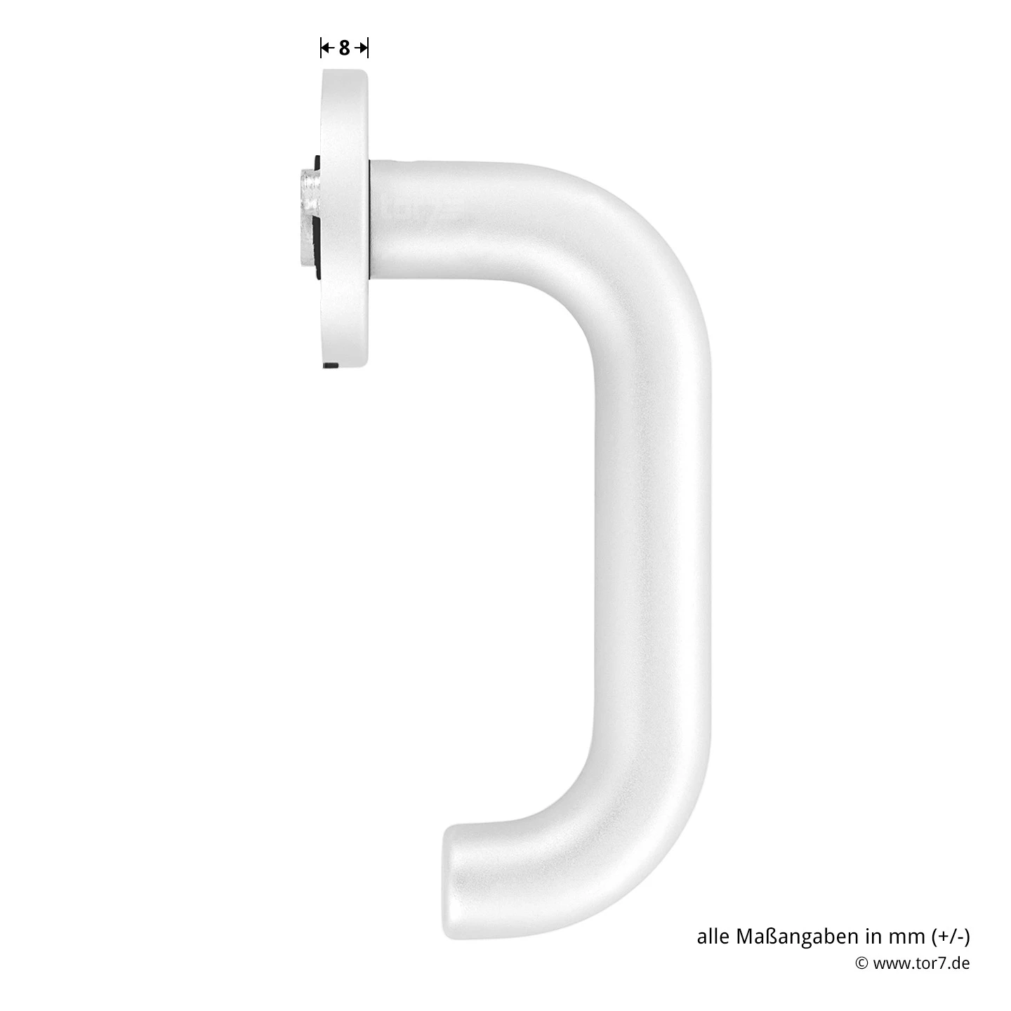 Hörmann FS Drückergarnitur D110 Rosette PZ, Alu 7 Hörmann FS Drückergarnitur D110 Rosette PZ, Alu - Image 7