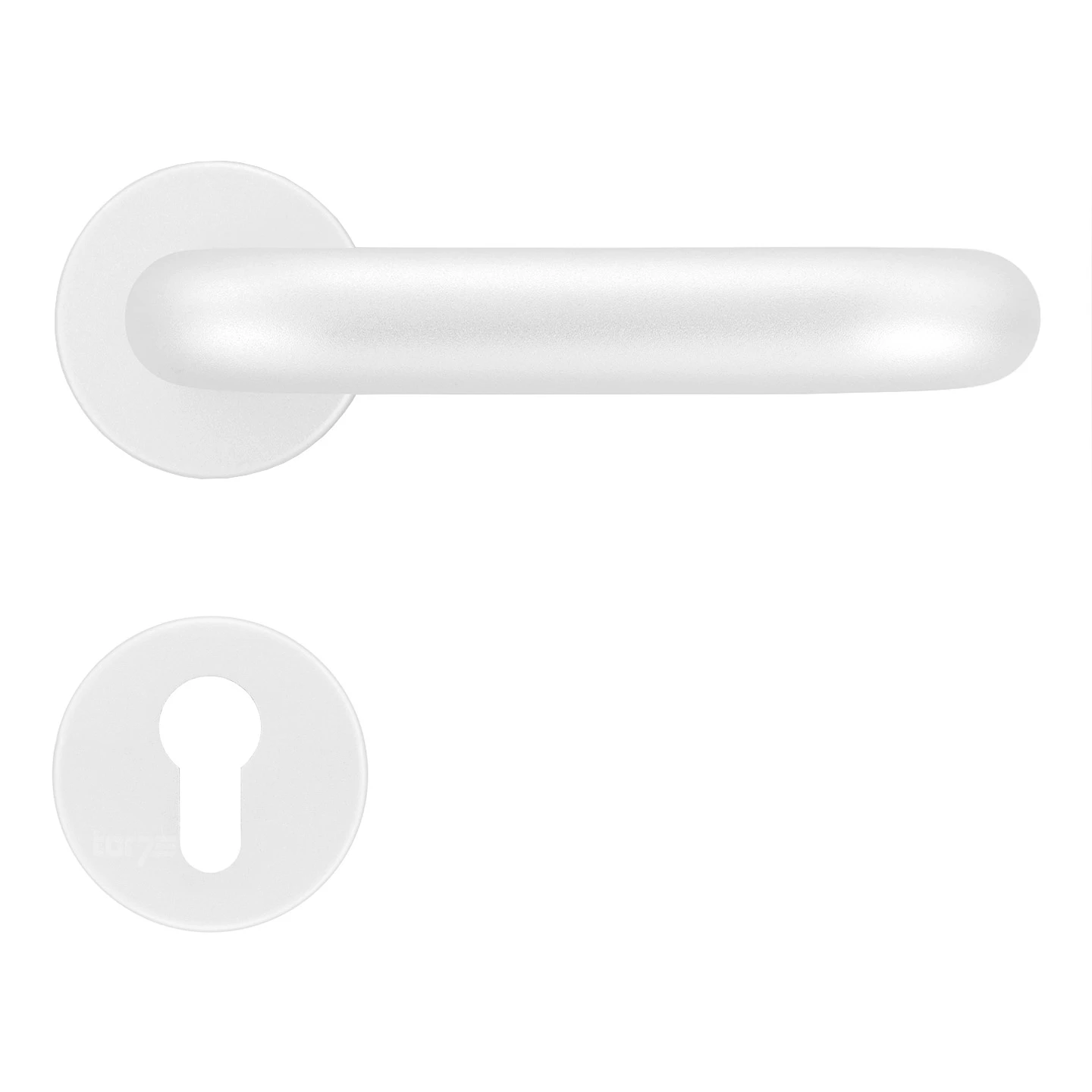 Hörmann FS Drückergarnitur D110 Rosette PZ, Alu 1 Hörmann FS Drückergarnitur D110 Rosette PZ, Alu