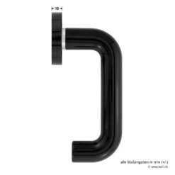 Hörmann FS Drückergarnitur D110 Rosette PZ, Schwarz 9 Hörmann FS Drückergarnitur D110 Rosette PZ, Schwarz -Hörmann Verkauf 544353 hoermann fs drueckergarnitur d110 pz rosette schwarz gleitlager masse