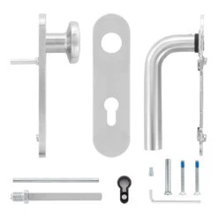 Hörmann FS Wechselgarnitur D210 Kurzschild PZ, Edelstahl -Hörmann Verkauf 545723 hoermann fs wechselgarnitur d210 pz kurzschild edelstahl gleitlager lieferumfang