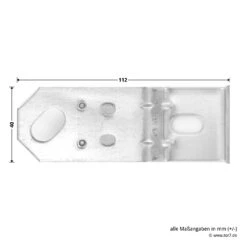 Hörmann Dübellaschen S61 -Hörmann Verkauf 549521 hoermann duebellaschen winkel laenge breite