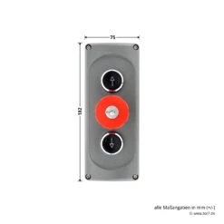 Hörmann Drucktaster DTNA 30 -Hörmann Verkauf 637043 drucktaster dtna 30 breite hoehe