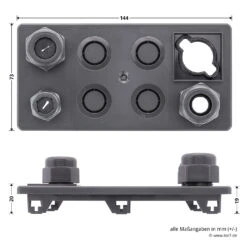 Hörmann Flanschdeckel Unten, Mit Verschraubungen -Hörmann Verkauf 638124 hoermann flanschdeckel unten mit verschraubungen bemassung
