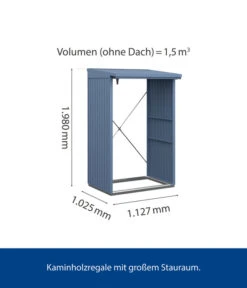 Hörmann Berry-Kaminholzregal Classic -Hörmann Verkauf 6667935 WE BG 001 HoermannKaminholzregal