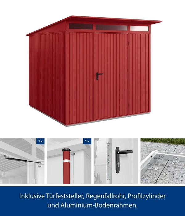 Hörmann Berry-Gerätehaus Classic-P Typ 2, Ca. B247,9/H232,3/T283,4 Cm 2 Hörmann Berry-Gerätehaus Classic-P Typ 2, Ca. B247,9/H232,3/T283,4 Cm - Image 2