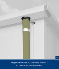 Hörmann Berry-Gerätehaus Modern-P Typ 2, Ca. B247,9/H232,3/T283,4 Cm -Hörmann Verkauf 6670244 WE DE 003 HoermannMetallgeraetehaus