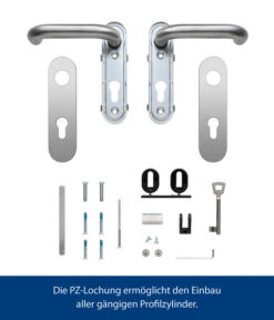 Hörmann Drückergarnitur PZ-Ausführung Edelstahl Gebürstet -Hörmann Verkauf 6675763 WE DE 002 HoermannDrueckergarnitur