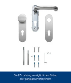 Hörmann Wechselgarnitur PZ-Ausführung Edelstahl Gebürstet -Hörmann Verkauf 6675813 WE DE 002 HoermannDrueckergarnitur