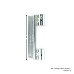 Hörmann Rahmenteil FE Verzinkt, Quadro -Hörmann Verkauf 691051 hoermann rahmenteil fe federband verzinkt fuer quadro hoehe