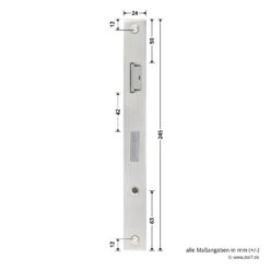 Hörmann Schlupftür-Schloss DF80/95/98, PZ, DIN Links 9 Hörmann Schlupftür-Schloss DF80/95/98, PZ, DIN Links -Hörmann Verkauf 716839 hoermann schlupftuer schloss df80 95 98 pz din links masse stulp