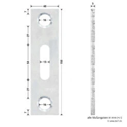 Hörmann Unteres Verschlussstück, Verzinkt -Hörmann Verkauf 764237 hoermann unteres verschlussstueck verzinkt masse