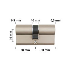 Schließzylinder 30/30 Mit Drei Schlüsseln Doppelzylinder NP -Hörmann Verkauf 77004016 wuerth profildoppelzylinder seitliche bemassung5aa278ebaf203