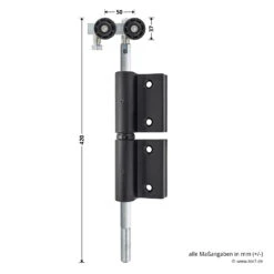 Hörmann Entlastungsrolle Für Kupplung 400 Mm, M12, DIN Links, Zwischenliegend -Hörmann Verkauf 772633 hoermann entlastungsrolle 400mm m12 din links zwischenliegend masse bild 1